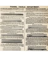 1900 Fishing Rods Tackle Dept Advertisement Victorian Sears Roebuck 5.25... - €17,30 EUR