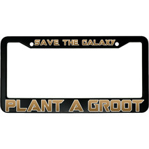 Save The Galaxy Plant A Groot / Tree Aluminum Car License Plate Frame - £15.14 GBP