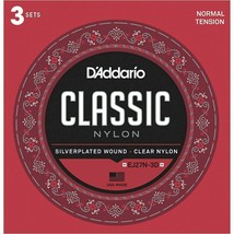 3 Sets EJ27N D&#39;Addario Nylon Strings Normal Tension EJ27N-3D Classical Guitar - £31.16 GBP
