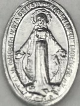 Mother Mary Madonna Catholic Medal Pendant Vintage Small Made In Italy - £8.74 GBP