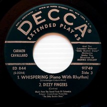 Carmen Cavallaro - Eddy Duchin Story Soundtrack EP Record #2 [7&quot; 45 rpm EP] - £2.71 GBP