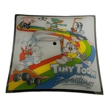 VTG Looney Tunes Tiny Toon Adventures Art Glass Light Fixture Cover Shade 12x12” - £22.11 GBP