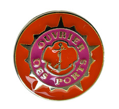 J Crew Ouvrier Des Ports Orange  Metal Pocket Sleeve Replacement Button .60&quot; - £3.99 GBP