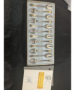 Gottinghen 12 Luxurious Dessert Spoons 18/10 Stainless Steel 24K Gold Pl... - $1,808.75 MXN