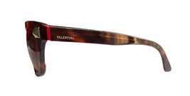 Valentino V656S 240 Red Tortoise Rockstud Sunglasses Italy V Logo image 2