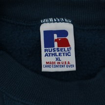 Russell Athletic Sweatshirt Mens XL Blue Long Sleeve Crew Neck Pullover ... - $29.68