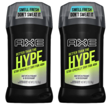2 AXE Men Antiperspirant Deodorant Better Than The Hype 2.7 oz. Each - £15.17 GBP
