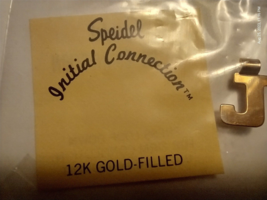 Vintage Speidel Initial Conection 12K Gold Filled Letter Pendants Letter J - £11.60 GBP