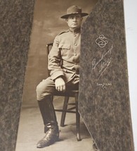 WW1 Soldier Portrait 6x10 Inch ~ Ssn Diego, Cal. circa 1918 - £21.25 GBP