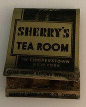 American Matchbook Co Chicago Sherry’s Tea Room Cooperstown NY New York Vintage - £11.07 GBP