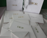 Dior 17 Piece White With Gold Lettering Gift Bags And Envelops And Cards... - $39.59