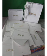 Dior 17 Piece White With Gold Lettering Gift Bags And Envelops And Cards... - £31.64 GBP