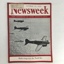 Newsweek Magazine October 23 1939 Battle Wings Over The North Sea - £37.94 GBP