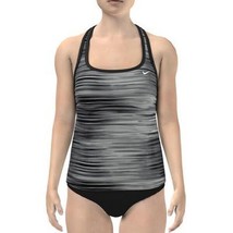 Nike Water Stripe Racerback Tankini Top Womens Swimsuit, Size Xs - £20.58 GBP