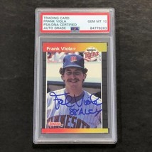 1989 Donruss Baseball #237 Frank Viola Signed Card PSA Slabbed Auto Twins - £35.34 GBP