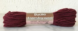 Vintage Bucilla Tapestry 100% Pure Virgin Wool Yarn - 1 Skein Burgundy #78 - $3.33