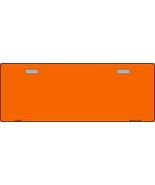 Solid Orange Novelty Half License Plate - £14.34 GBP