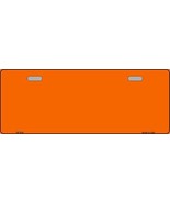 Solid Orange Novelty Half License Plate - $24.55 CAD