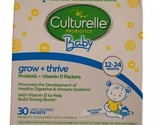 Culturelle Baby Grow + Thrive Probiotics &amp; Vitamin D 30 Packs 12-24 Mo E... - $19.79