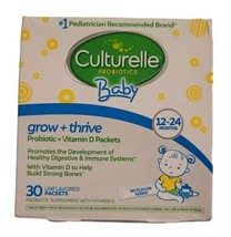 Culturelle Baby Grow + Thrive Probiotics &amp; Vitamin D 30 Packs 12-24 Mo Exp 05/24 - £15.56 GBP