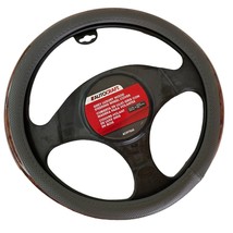 Autocraft Steering Wheel Cover Grey Luxury Wood Fits 15.25&quot; AC39756G New - £13.31 GBP