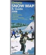 Ontario Snow Map &amp; Guide 2008 Downhill Snowboarding Cross Country Snowsh... - $9.89