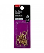 Bulldog Hardware Brass Plate Cup Hooks (Pack of 8 ) - £4.40 GBP