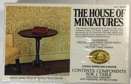 The House of Miniatures 40008 Queen Anne Tilt-Top Table Circa 1725-1760 New - $11.95