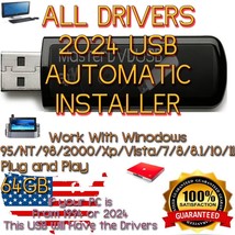 Ultimate Driver Solution - 64GB USB All Windows NT/95/98/2000/xp/7/8/10/11 USA - £14.48 GBP