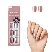 KISS imPRESS No Glue Mani Press On Nails, Color, &#39;Peanut Pink&#39;, Pink, Sh... - $7.83