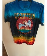 LED ZEPPELIN - U.S TOUR 1975 - TIE DYE T- SHIRT - NEW - SWAN SONG - SIZE... - £13.54 GBP