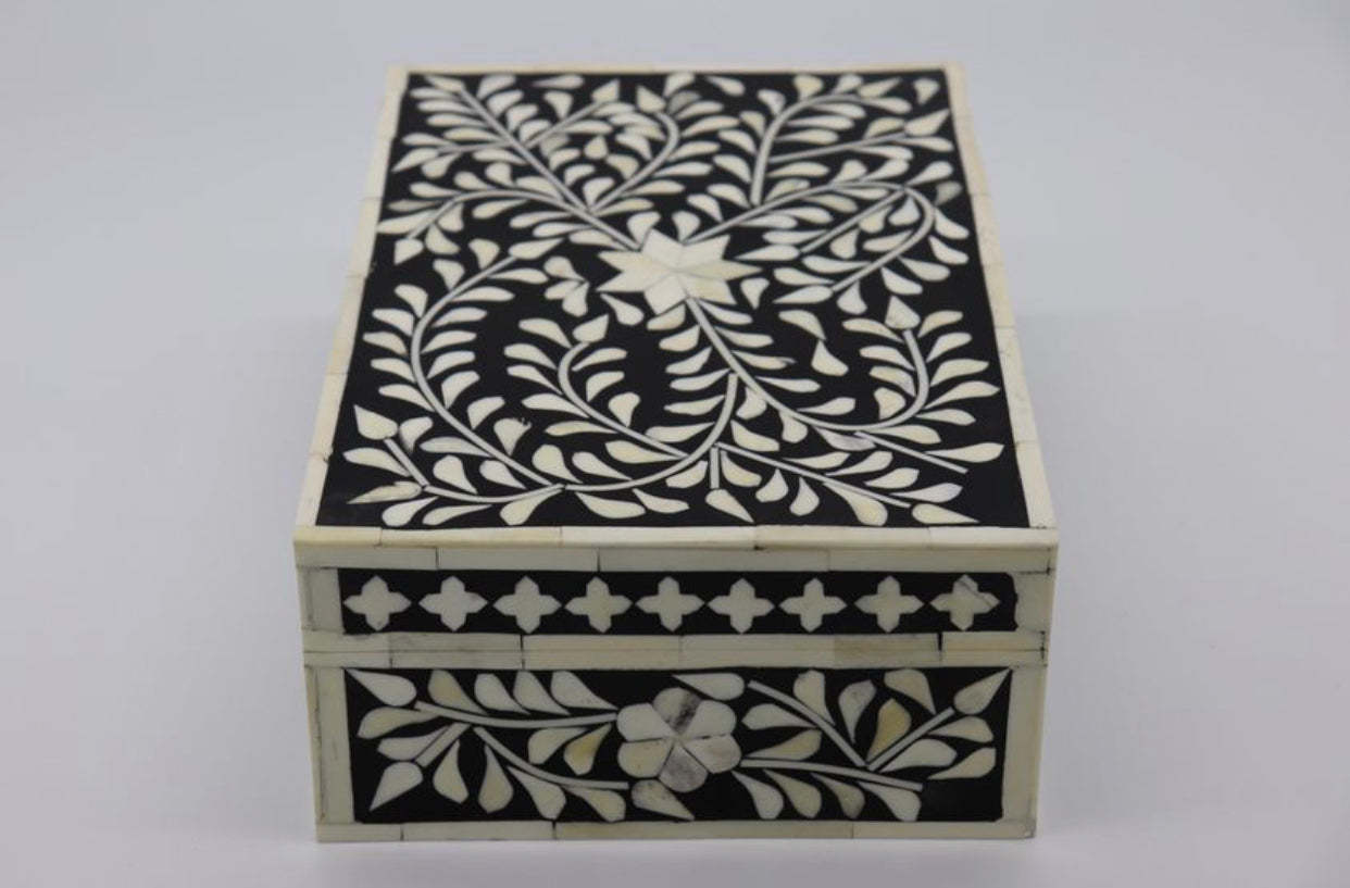 Heritage inlay Jewelry Box Black Item image 3