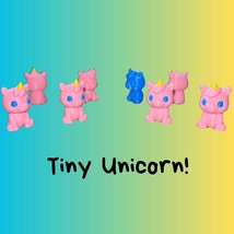 Tiny Unicorn Figurine: pack of 6 Whimsical Desk Decor, Fairy Garden Mini... - $91.95 MXN