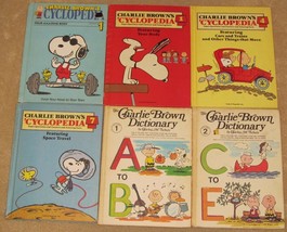 Lot of 6 Peanuts Books - Charlie Brown&#39;s Dictionary / &#39;Cyclopedia - £12.78 GBP