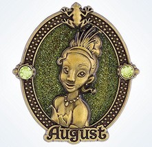 Disney 2016 Tiana Princess And The Frog August Birthstone Pin - $28.71