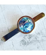 Unique ABALONE TIECLIP chrome SEA SHELL fab TIE SLIDE suit PAUA tie bar ... - $10.12