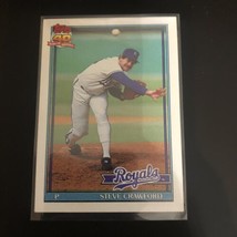 1991 topps 40 years of baseball Steve Crawford #718 Royals - £1.37 GBP