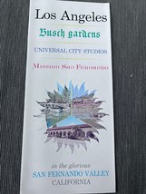 Los Angeles Busch Gardens Universal City Studios  California brochure 1960s - £13.77 GBP