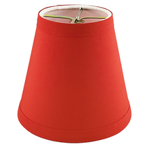 Royal Designs Empire Flame Clip On Chandelier Lamp Shade, Red, 3&quot; x 5&quot; x 4.5&quot; - £11.75 GBP