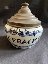 Antique DELFT   Holland tobacco jar.  Marked bottom - $99.00