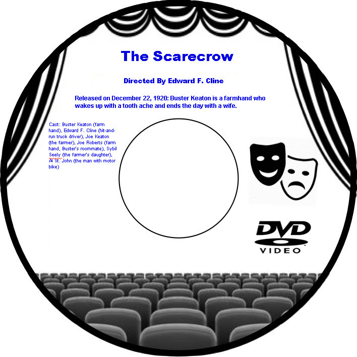 The Scarecrow 1920 DVD Movie Drama Buster Keaton Edward F Cline Joe Keaton Joe R