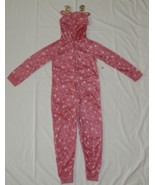 Fleece One-Piece Pajamas Size 6 7 8  Blanket Sleeper Union Suit Hooded R... - £19.64 GBP