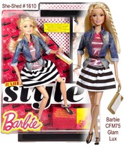 Style Glam Lux Flats to Heels Barbie Doll 2015 Barbie CFM75 by Mattel NIB - £38.22 GBP