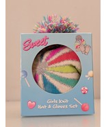 Girls Sweet Rainbow Knit Winter Hat and Gloves Set GNFG3531WG Youth  Col... - €10,23 EUR
