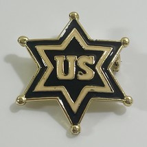 US 6 Star Gold Tone Pin - $9.89