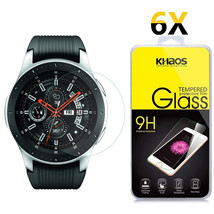 6-Pack For Samsung Galaxy Watch 46Mm Tempered Glass Screen Protector - £24.40 GBP