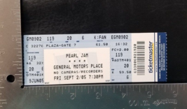Pearl Jam / Eddie Vedder - September 2, 2005 Unused Whole Concert Show Ticket - £11.71 GBP
