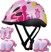 Lamsion Kids Helmet Adjustable With Sports Protective Gear Set Knee Elbow Wrist - $44.99