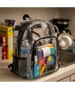 Abshoo Large Clear Backpack for Girls Women School Bookbag Heavy Duty Tr... - $26.56 CAD
