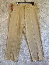 Dockers Classic Fit Flat Front Khaki Pants Tan 36x30 NWT - $16.83